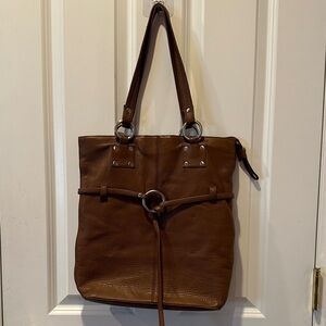 HOBO Brown Leather Tote Bag